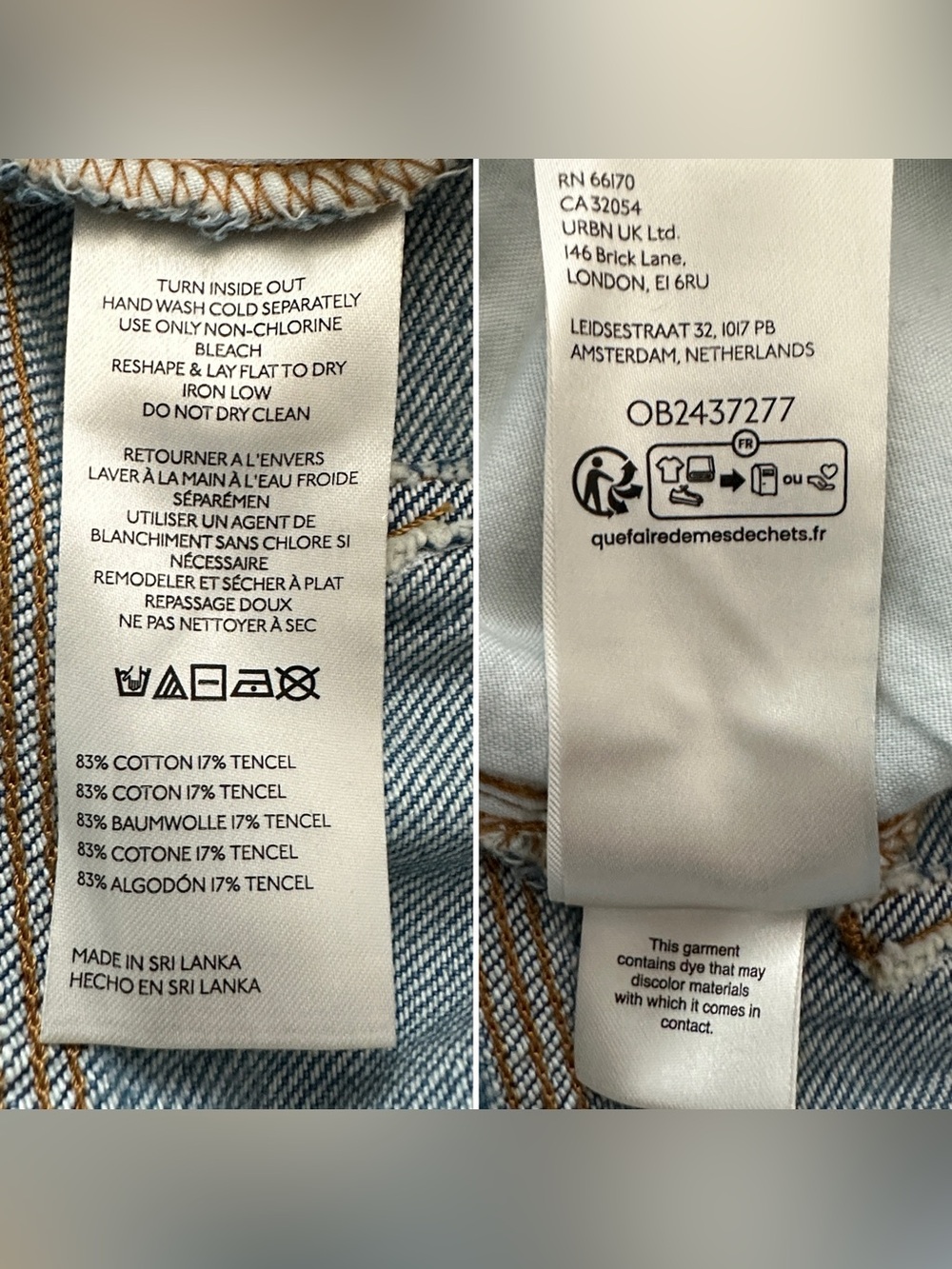 Anthropologie Pilcro Ellis Floral High-Rise Wide-Leg Drawstring Jeans (Petite) - Picture 9 of 10